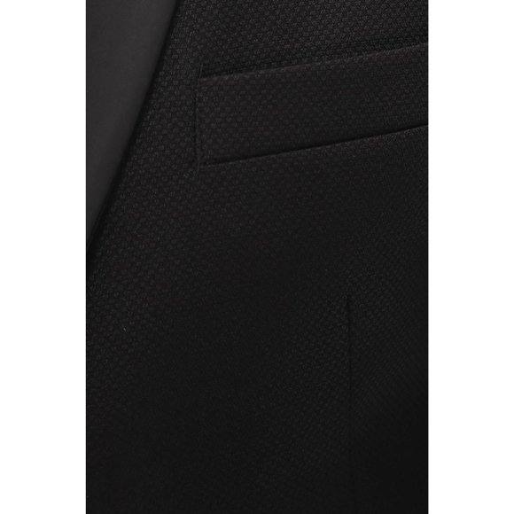 Derman Black Satin Collar 3 Piece Tuxedo - Picture 3 of 5